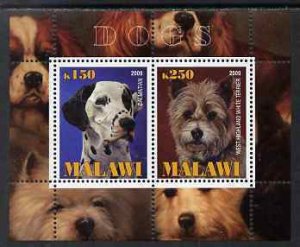 MALAWI - 2009 - Dogs #3 - Perf 2v Sheet - MNH - Private Issue