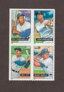 US,4080-83,BASEBALL SLUGGERS,MINT NH
