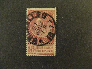 Belgium #72 used VF a22.6 3733