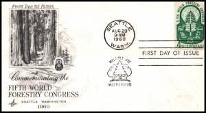 US 1156 Forestry Artcraft Label FDC