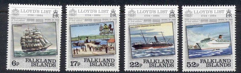 Falkland Is 1984 Lloyd's List Ships MUH