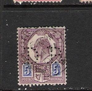 GREAT BRITAIN 134 VFU PERFIN Q214