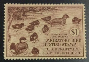 MOMEN: US STAMPS #RW8 DUCK MINT OG NH XF LOT #73909