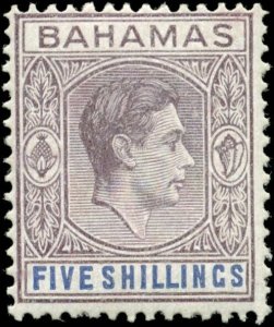 Bahamas Scott #112b SG #155 Mint Hinged  Chalky Paper