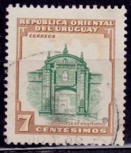 Uruguay,1954, Montevideo Citadel, 7c, used**