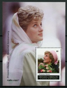 Grenada Grenadines 2012 MNH Princess Diana 15th Memorial Anniversary 1v S/S 