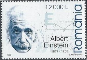 Romania 4724 (mnh) 12,000L Albert Einstein (2005)