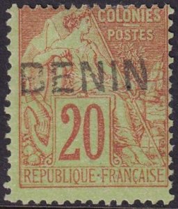 Benin 1892 Sc 7 MH* signed Diena