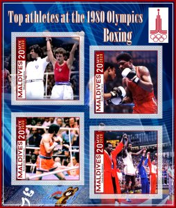 Stamps. Olympic Games 1980 in Moscow Boxing 2020 year 1+1 sheets perf Mali