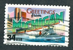 3582 Greetings from Michigan used single