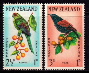 New Zealand 1962 Health - Birds Complete Mint MH Set SG 812-813