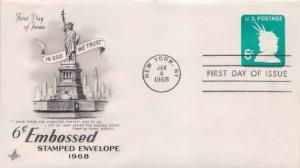 United States, First Day Cover, Postal Stationery