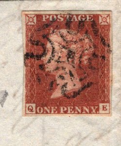 GB SCOTLAND *Ayr* MX Cover MALTESE CROSS 1d Red Kilmarnock 1842 EA8