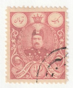 Persia Middle East Stamp Scott#442 Used Hinged 10kr Post Mark No Gum