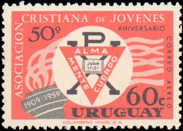Uruguay #C200-C202, Complete Set(3), 1959, Never Hinged