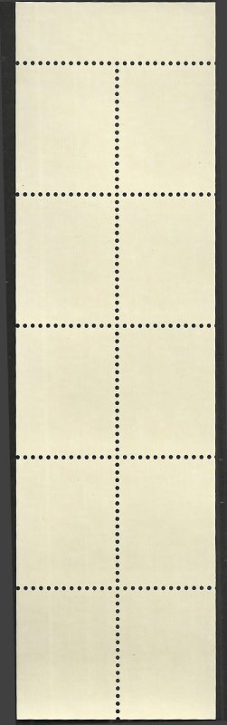 # 2514v UNFOLDED PANE PL# 1 MINT NEVER HINGED ( MNH ) CHRISTMAS