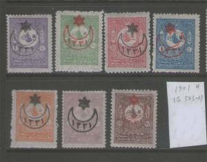 Turkey 1915 War Issues Overprinted on 1901 postage stamp ...