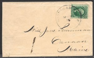 Doyle's_Stamps: Michigan Bluff, CA, to Maine Postal History #35 on Cover