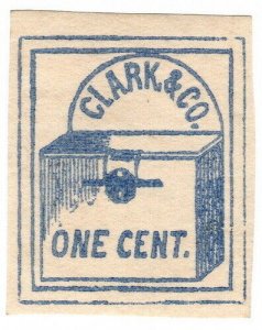 (I.B) US Local Post : Clark & Co 1c 