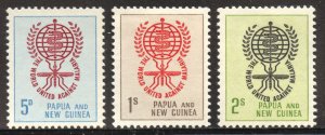 Papua New Guinea Scott 164-68 MNHOG - 1962 WHO Malaria Eradication - SCV $5.75