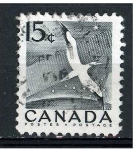 Canada  1954 - Scott 343 used - 15c, Flying bird, Gannet 