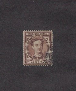Spain 225 - King Alfonso XII.Used.   #02 SPAIN225
