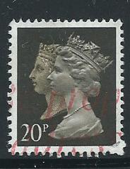 GB QE  II  SG 1469 Harrison 15 x 14 phosporised paper  Used from booklet