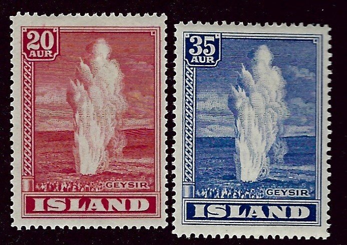 Iceland SC#204-205 Mint F-VF SCV$25.00...Worth a Close Look!