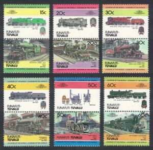 Tuvalu Funafuti Locomotives 12v 1st series SC#3=19