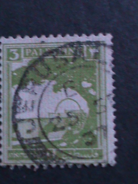 ​PALESTINE-1927- SC#64 RACHAEL'S TOMB-USED VF 96 YEARS OLD-FANCY CANCEL