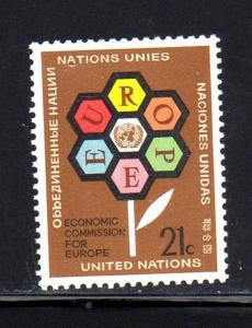 UNITED NATIONS #231  1972  ECONOMIC COMMISSION        MINT VF NH O.G   b