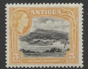 Antigua - Scott 110 - QEII Definitive -1953 - MLH - Single 3p Stamp