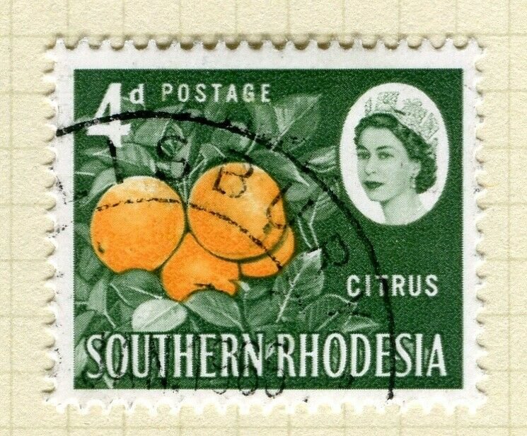 RHODESIA; SOUTHERN 1964 early QEII issue fine used 4d. value