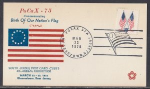 United States - Mar 1975 Moorestown, NJ POCAX Stamp Show