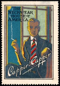 Vintage US Poster Stamp The Neckwear House Of America Capper & Capper