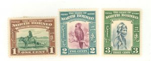 North Borneo #193-195 Unused Single