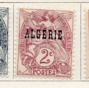 Algeria 1924-26 Early Issue Fine Mint Hinged 2c. Optd 097289