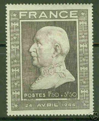 FRANCE Scott B175 MH* Marshal Petain stamp