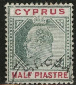 Cyprus Scott 38 KEVII  1903 wmk 2