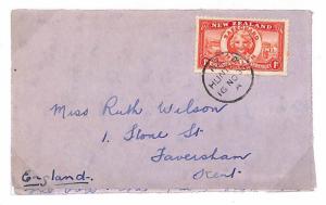 NZ Cover 1936 New Zealand SAFEGUARD HEALTH 1d  *Hunter* CDS Kent {samwells}TT107