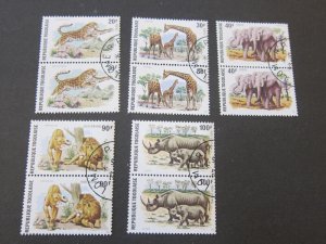 Togo 1974 Sc 887-89,C236-7 CTO Animal pair set FU