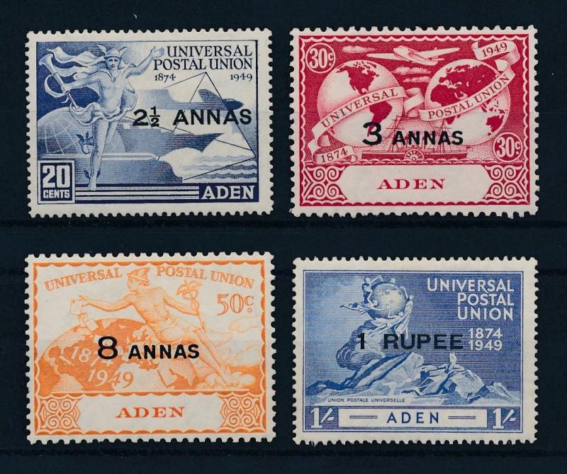 [96461] Aden 1949 UPU Overprint MH