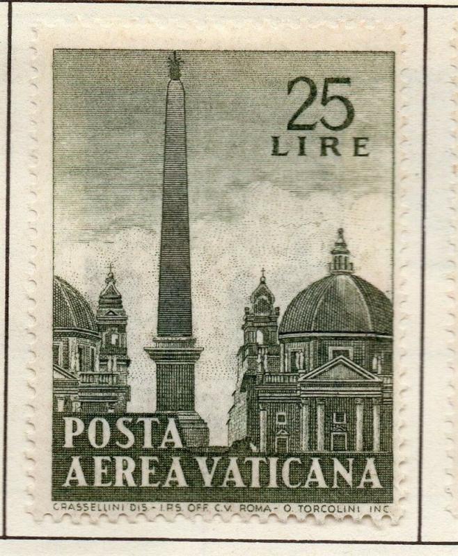 Vatican City 1959 AIR Early Issue Fine Mint Hinged 25L. 158892