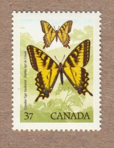 BUTTERFLY = TIGER SWALLOWTAIL INSECT = Canada 1988 # 1213 MNH 