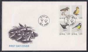 Norway Scott 759-62 FDC - Birds