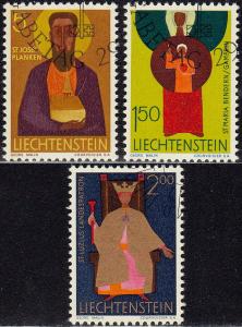 Liechtenstein - 1968 - Scott #430, 440-41 - used - Religion