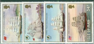 Isle Of Man HISTORIC SHIPS #367-70 NH SET CV $3.75 BIN $2.25