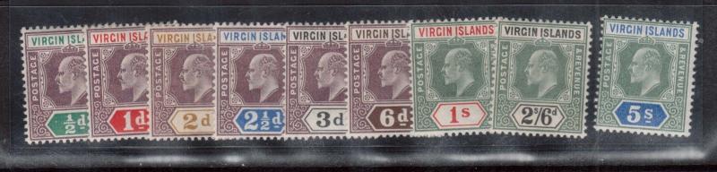 Virgin Islands #29 - #37 Mint Set