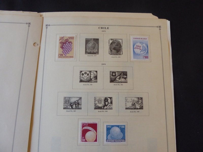 Chile 1949-1980 Mint/Used Stamp Collection on Album Pages