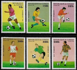 Congo, Rep. #1088A-F MNH Set - World Cup Soccer
